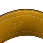 Hermes Blue/Brown Leather Turnlock Bracelet