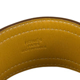 Hermes Blue/Brown Leather Turnlock Bracelet