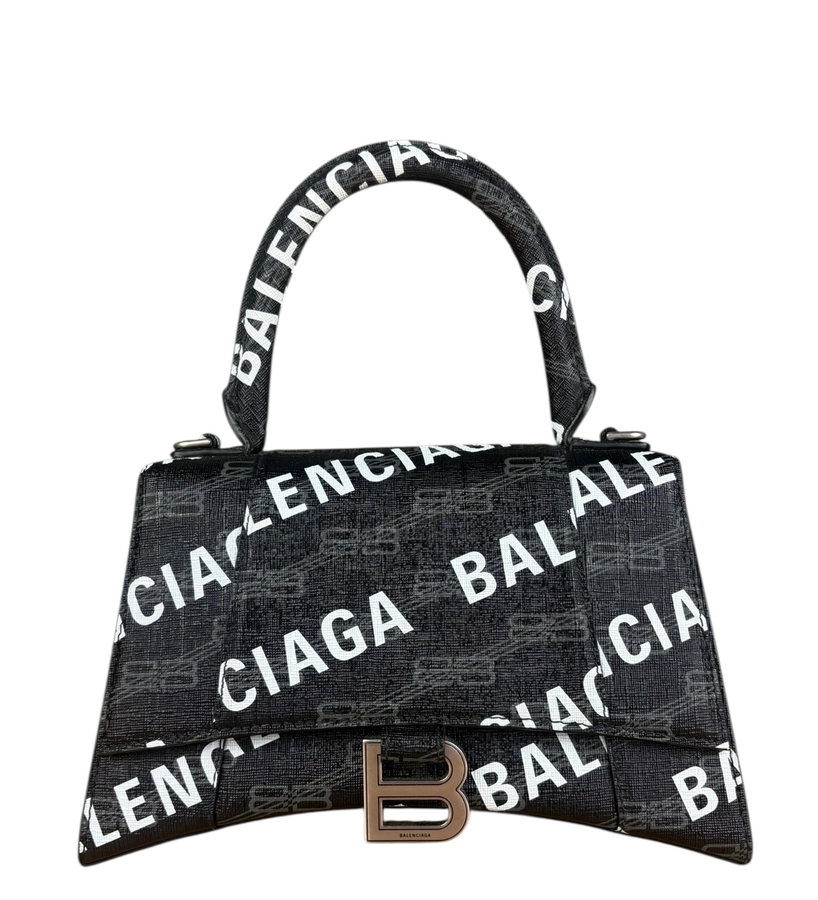 Balenciaga Multi Logo Hourglass 2Way Bag