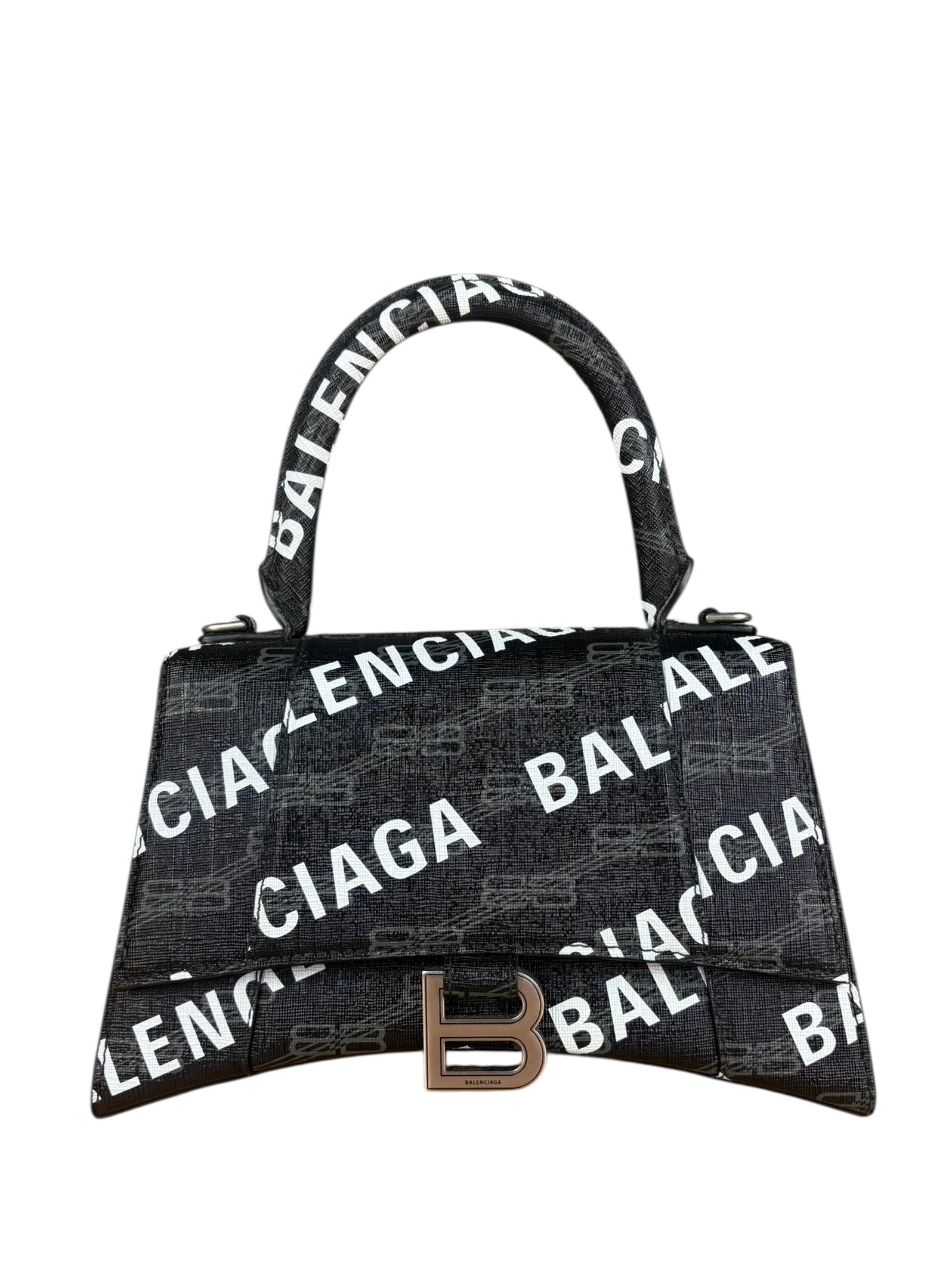 Balenciaga Multi Logo Hourglass 2Way Bag