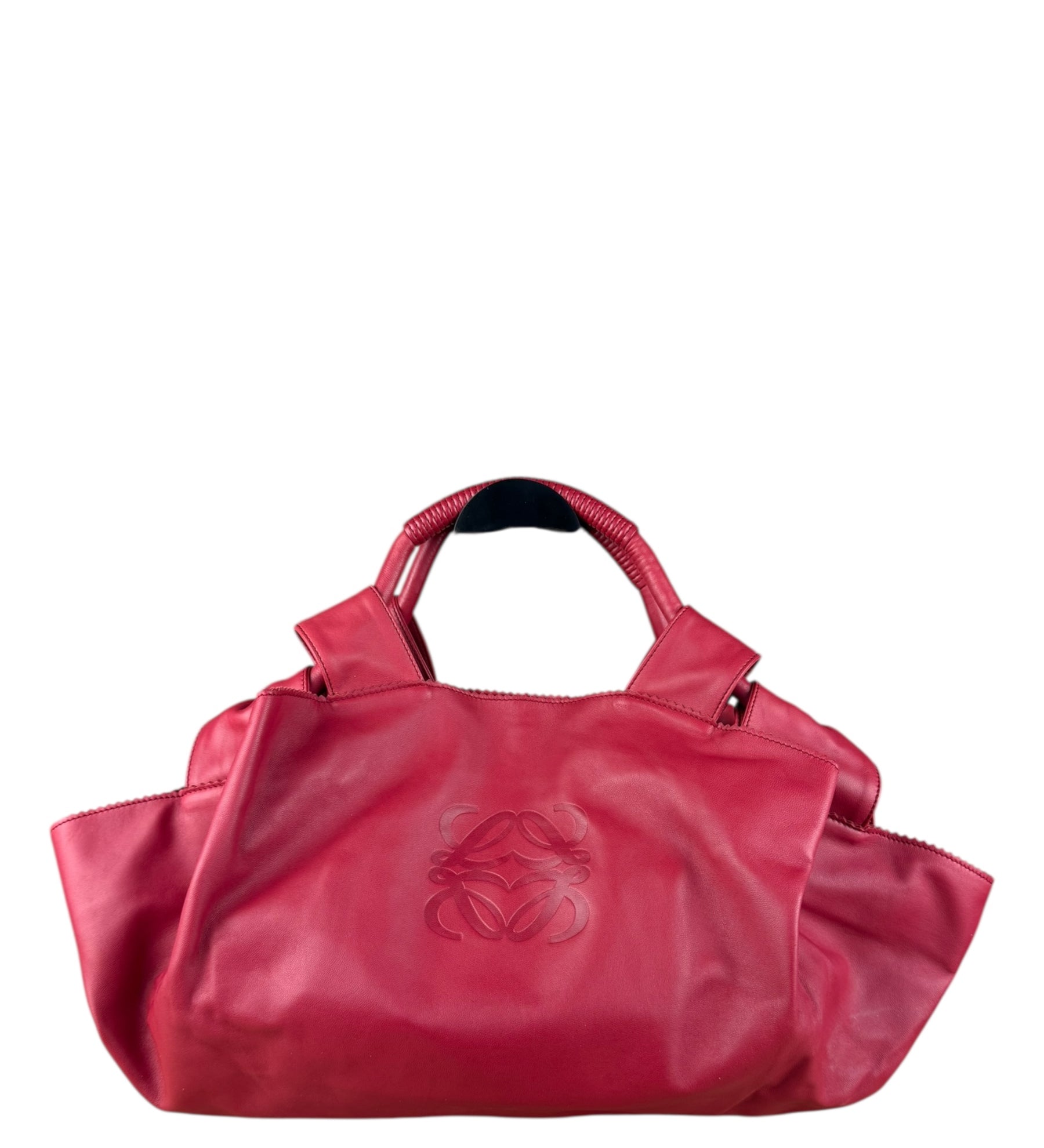 Loewe Dark Red Nappa Aire Leather Handbag