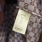Gucci Brown/Blue Canvas GG Printed Silk Twill Short Sleeve Shirt