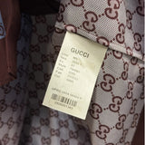 Gucci Brown/Blue Canvas GG Printed Silk Twill Short Sleeve Shirt