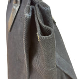 Yves Saint Laurent Black Rive Gauche Canvas Tote