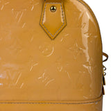 Louis Vuitton Yellow Monogram Vernis Alma BB Two-Way Bag