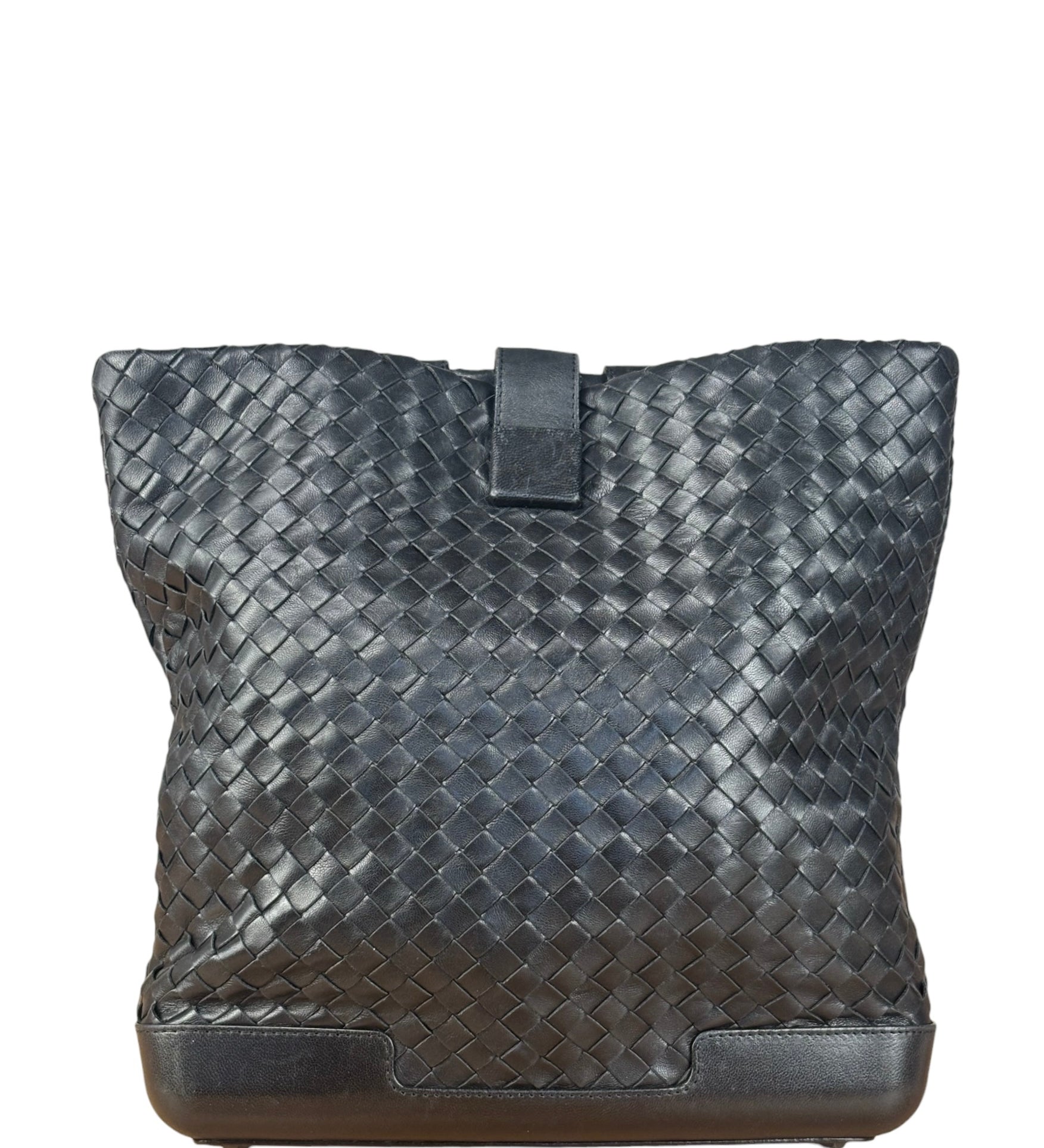 Bottega Veneta Black Intrecciato weave Shoulder bag