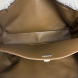 Balenciaga Rodeo Handbag Suede/Fleece Brown