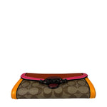 Coach Colorblock Leather Jade Wallet On Chain