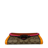 Coach Colorblock Leather Jade Wallet On Chain