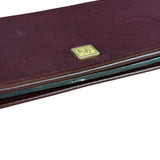 Christian Dior Vintage Canvas Maroon Long Wallet