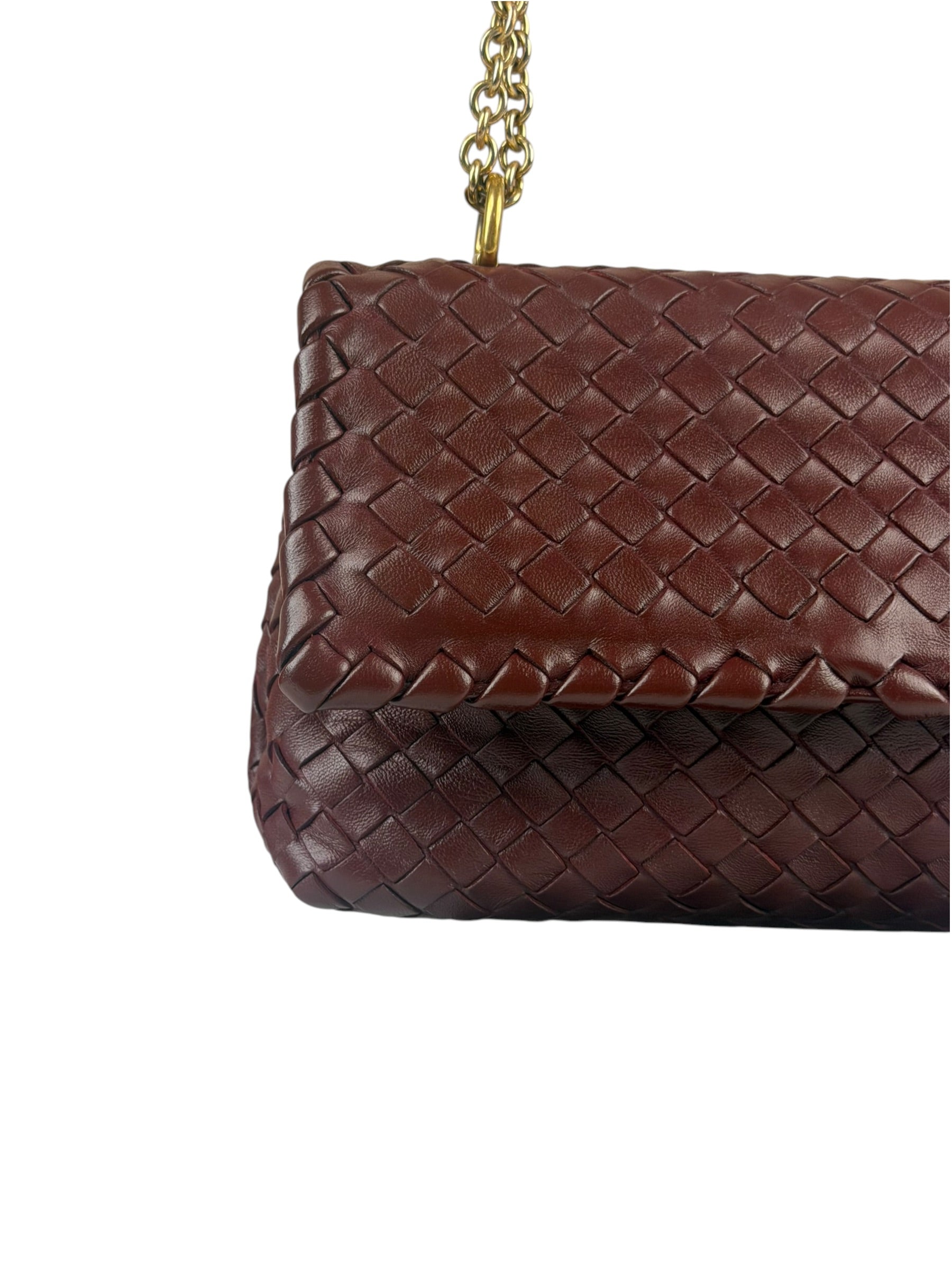 Bottega Veneta Vintage Burgundy Olimpia Shoulder Bag