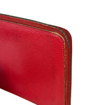 Hermes Rouge Epsom Leather Vintage Organizer Wallet