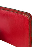 Hermes Rouge Epsom Leather Vintage Organizer Wallet