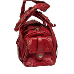 Chloe Red Leather Silverado Shoulder Bag