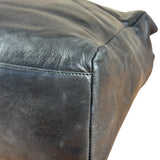 Prada Vintage Black Leather Tote Bag