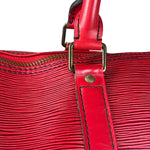 Louis Vuitton Red Epi Keepall Duffel Hand Bag