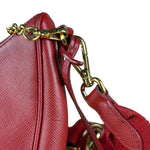 Prada Re-Edition Saffiano Leather Shoulder Bag Red