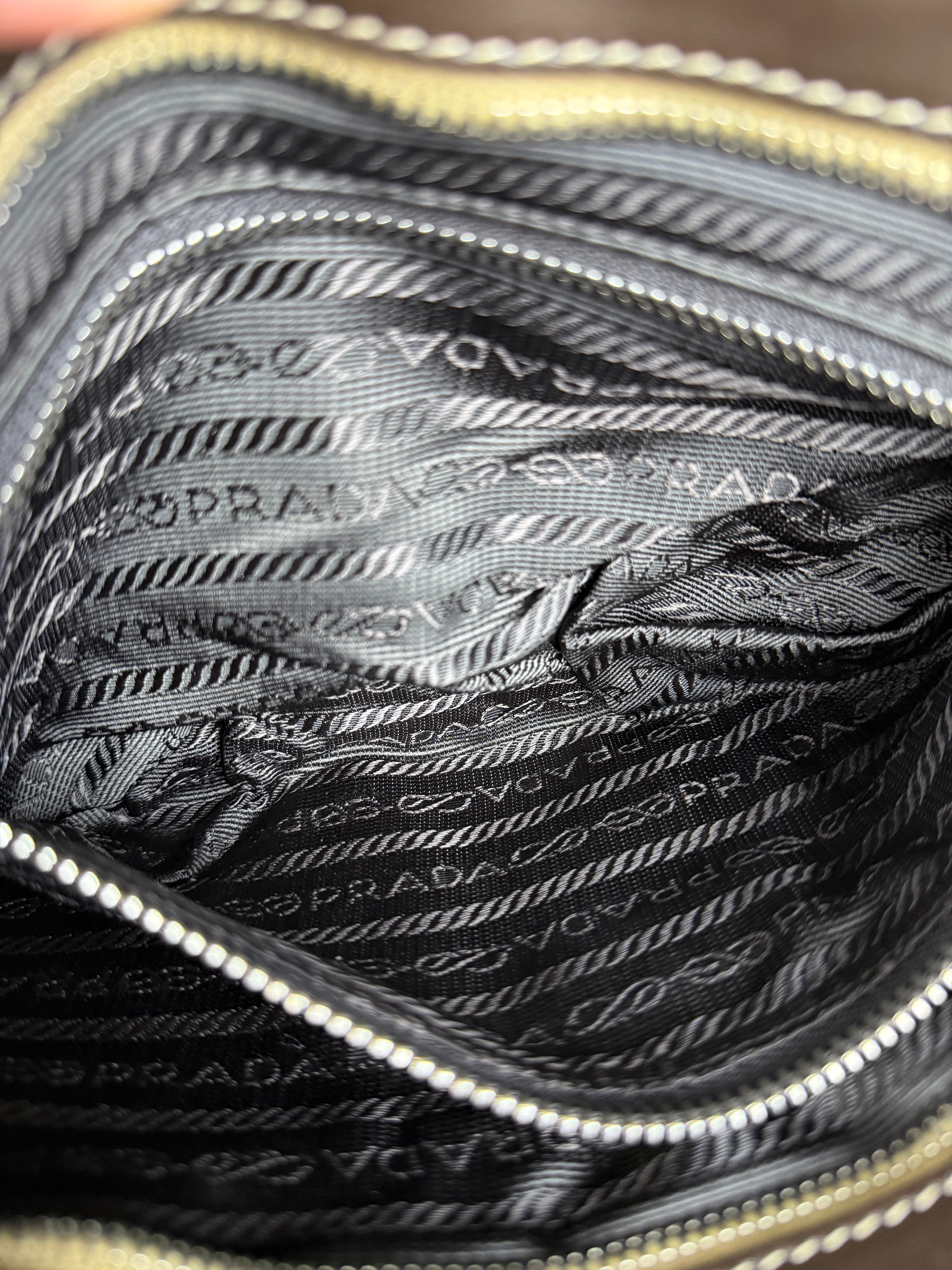 Prada Tessuto Buckle Shoulder Bag