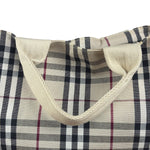 Burberry Vintage Canvas House Check Tote Bag
