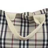 Burberry Vintage Canvas House Check Tote Bag