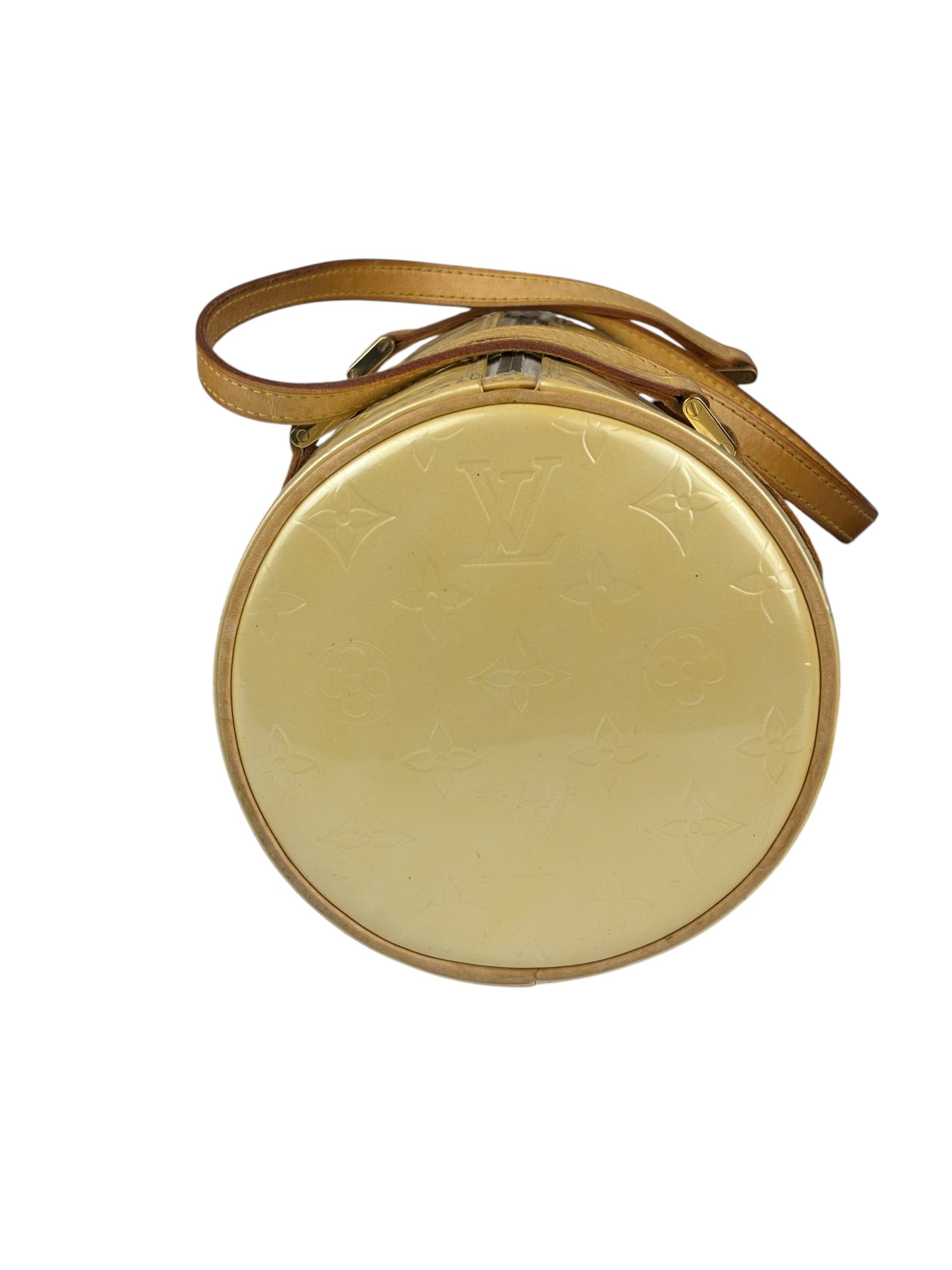Louis Vuitton Yellow Monogram Vernis Bedford Handbag