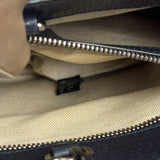 Gucci Bicolor Leather Trim GG Canvas Two-Way Tote Bag