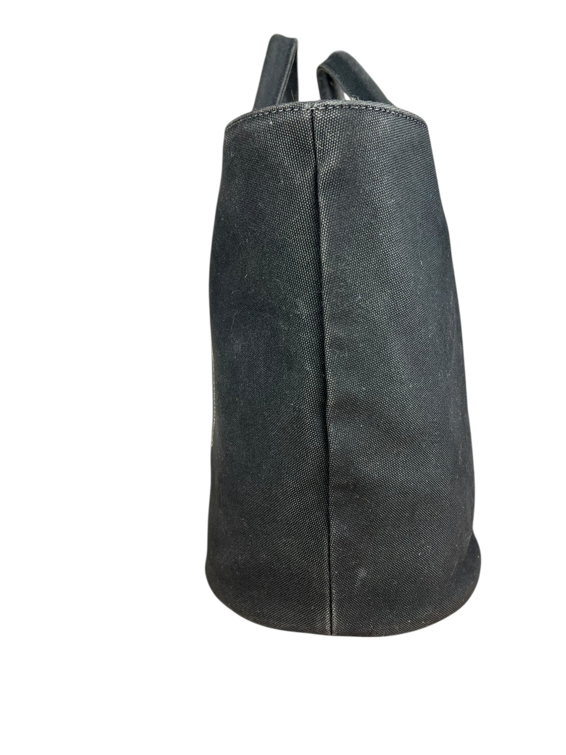 Prada Black Canapa 2Way Handbag