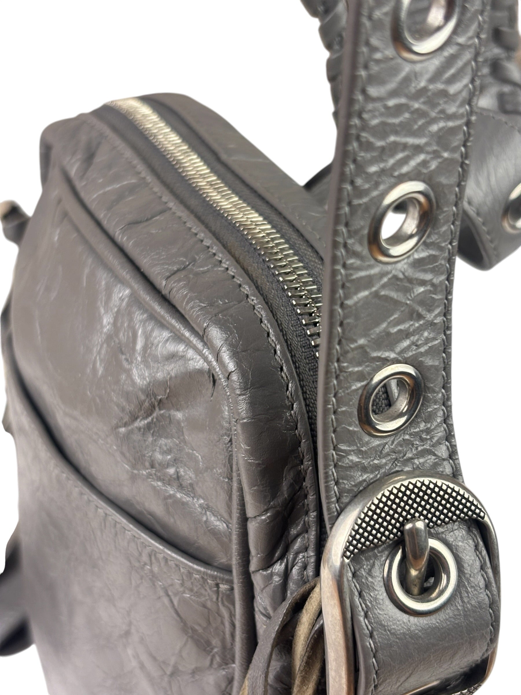 Balenciaga Gray Le Cagole Crossbody Bag