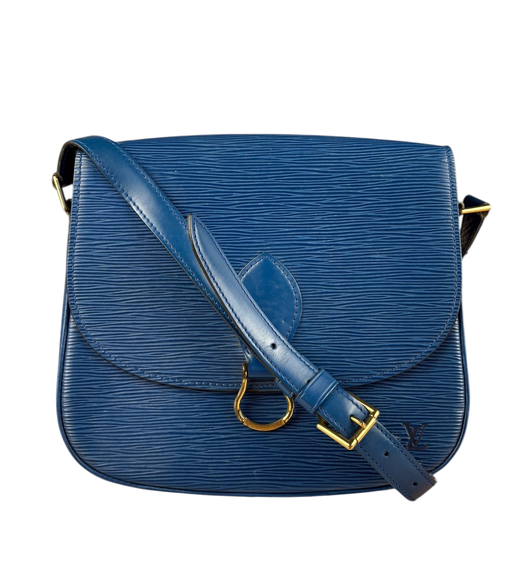 Louis Vuitton Blue Epi Saint Cloud Crossbody