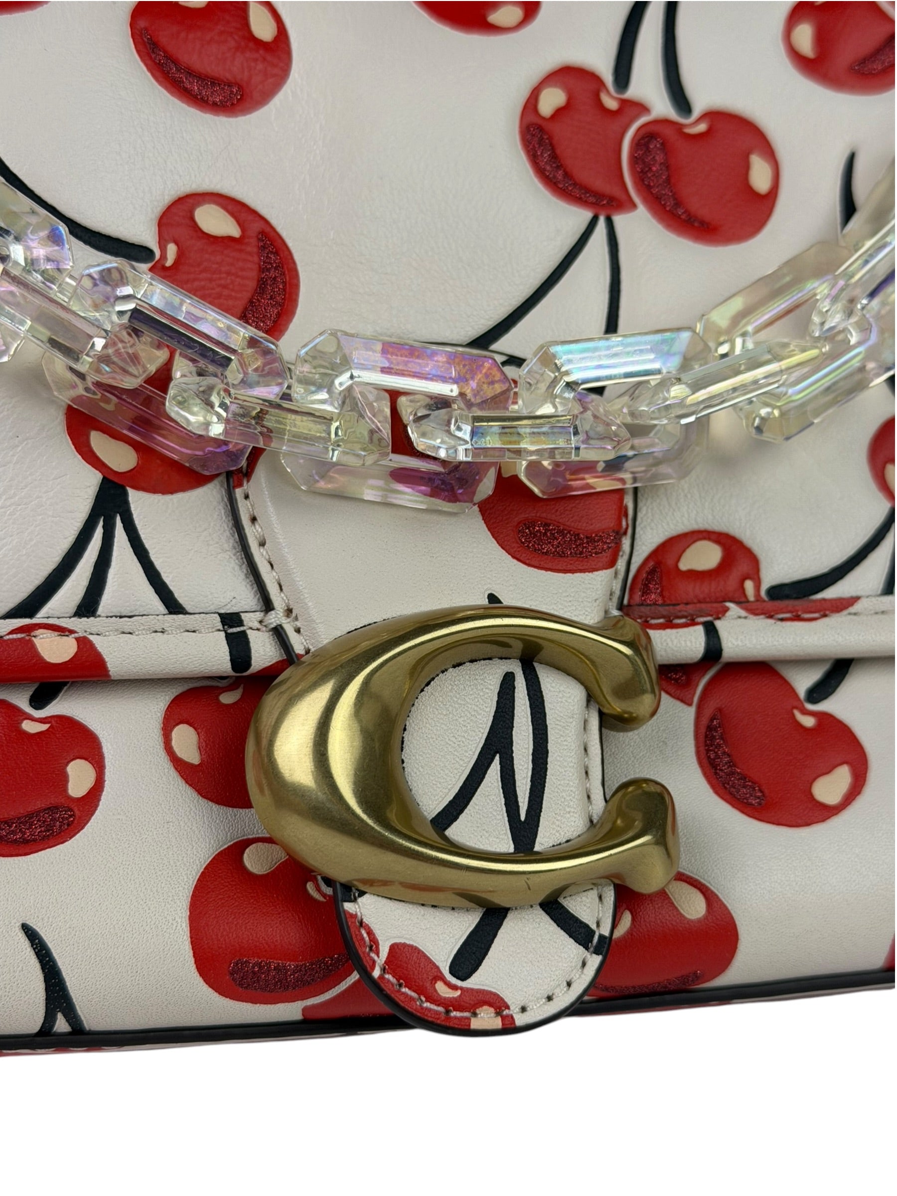 Coach Soft Tabby Shoulder Bag With Cherry Print