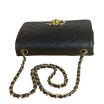 Chanel Black Small Quilted Flap Shoulder Bag 86-88