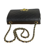 Chanel Black Small Quilted Flap Shoulder Bag 86-88
