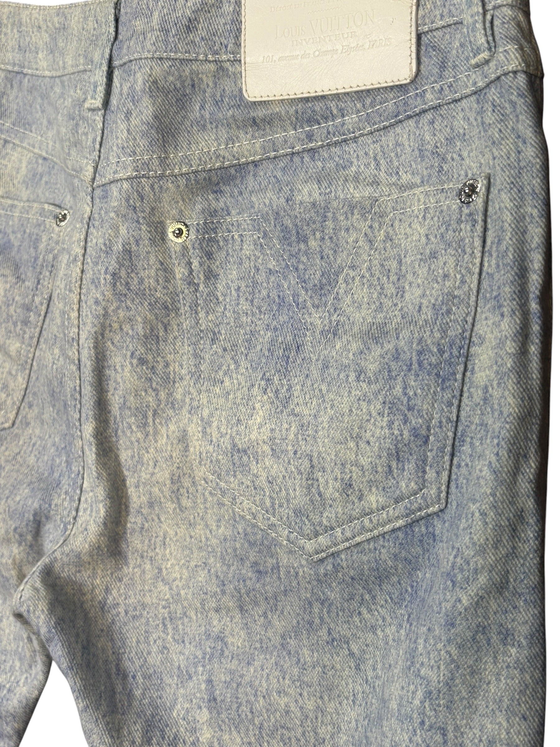 Louis Vuitton Acid Wash Skinny Jeans