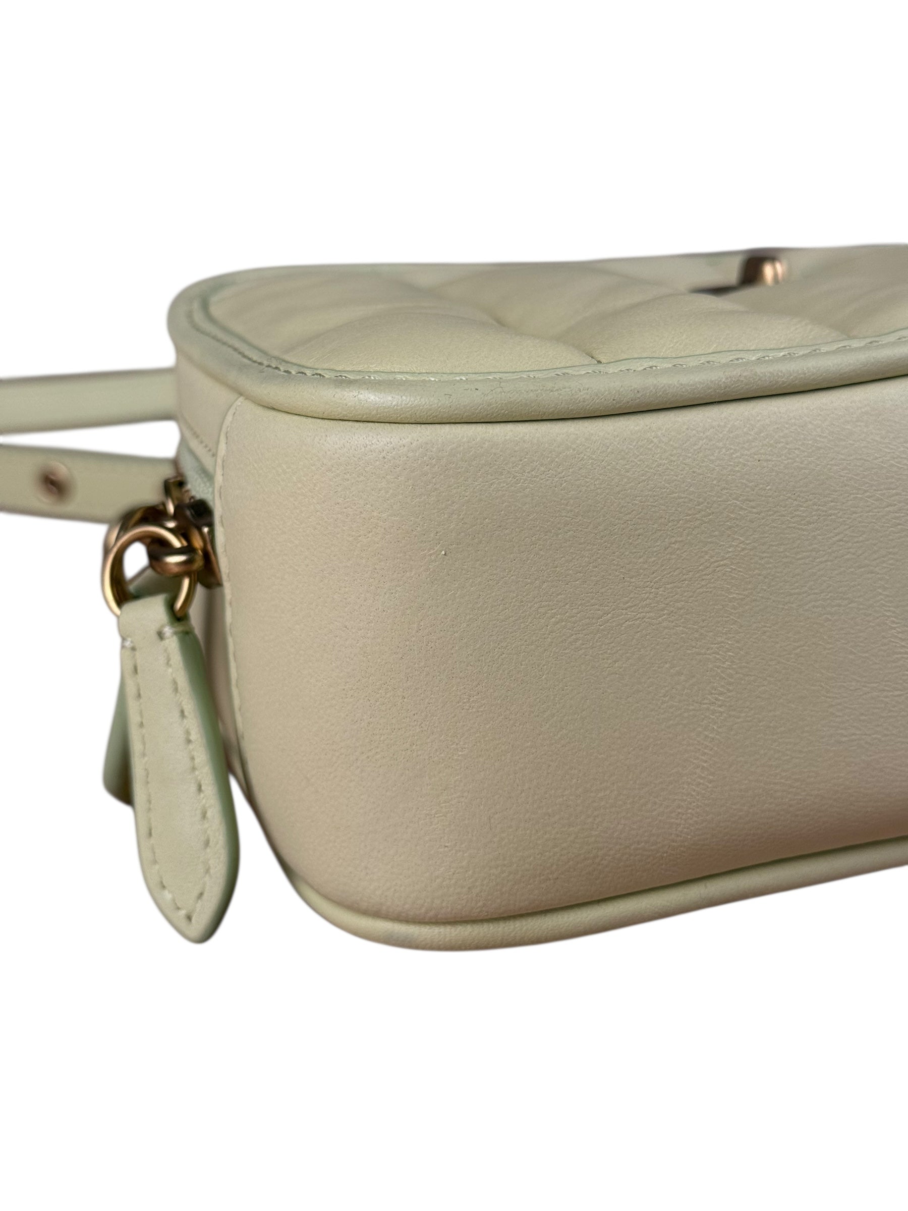 Coach Lime Nappa Leather Top Handle Bag