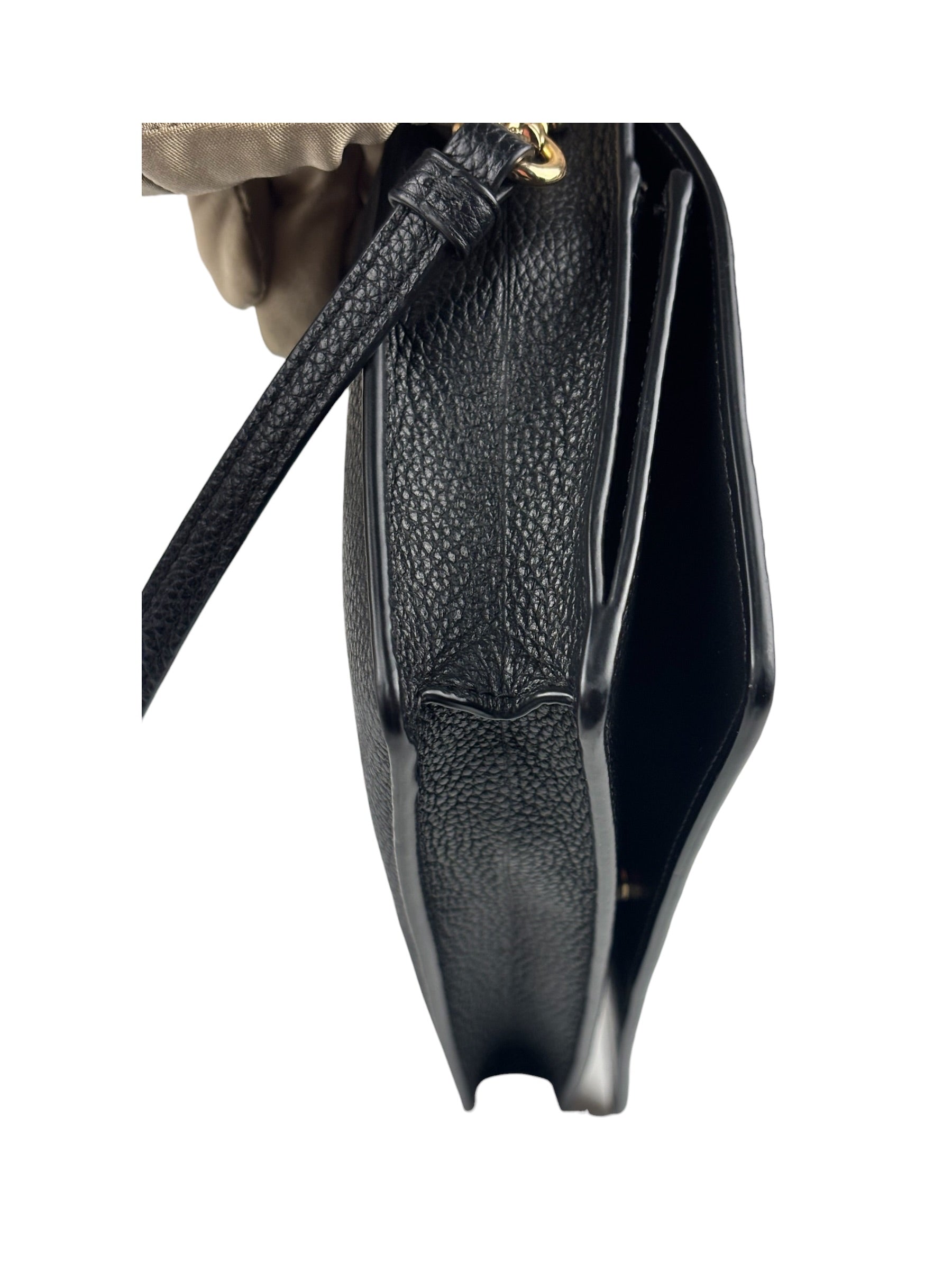Coach Black Leather Wallet Crossbody Bag