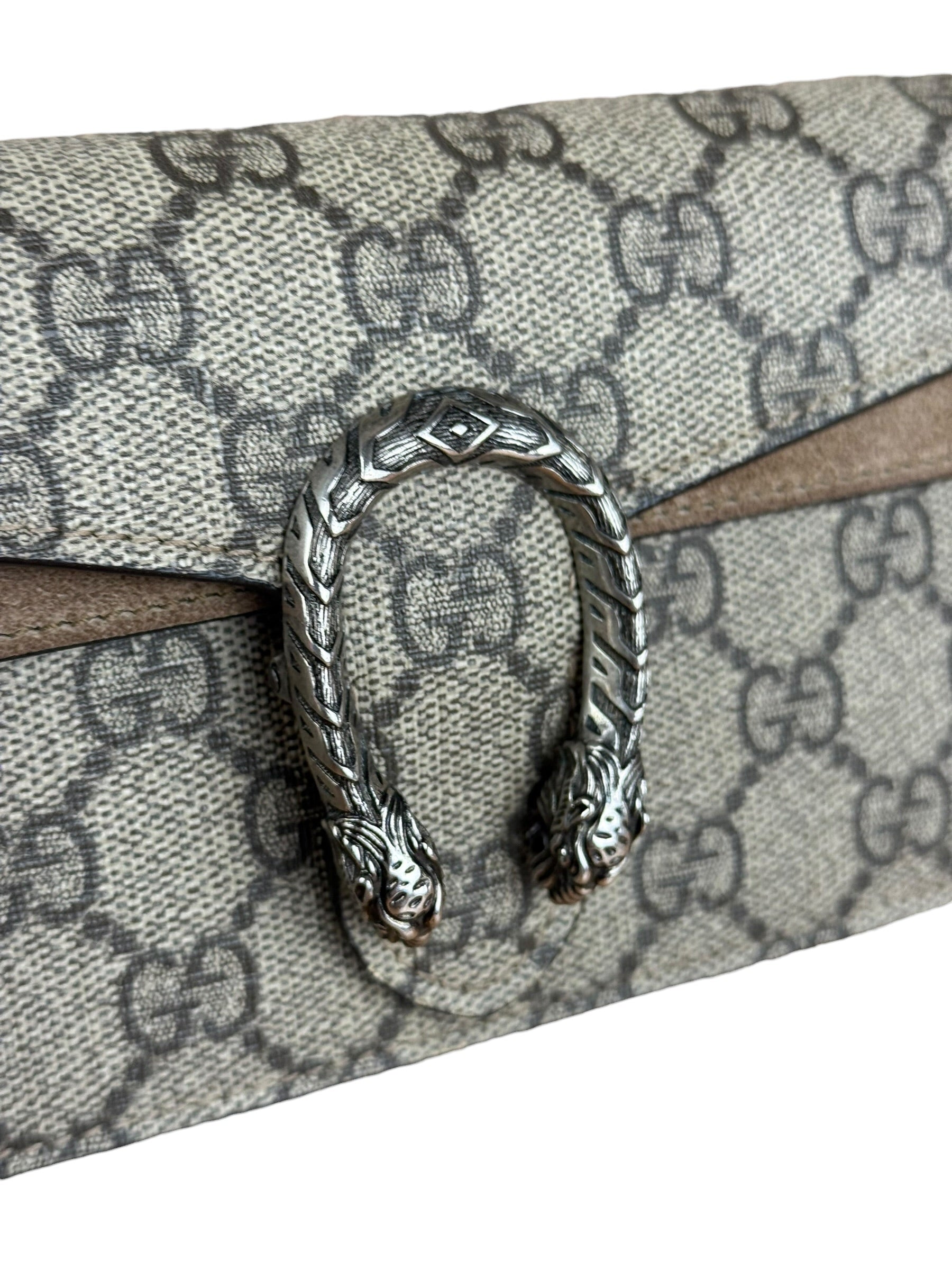Gucci Dionysus GG Supreme Super Mini Bag Beige/Taupe