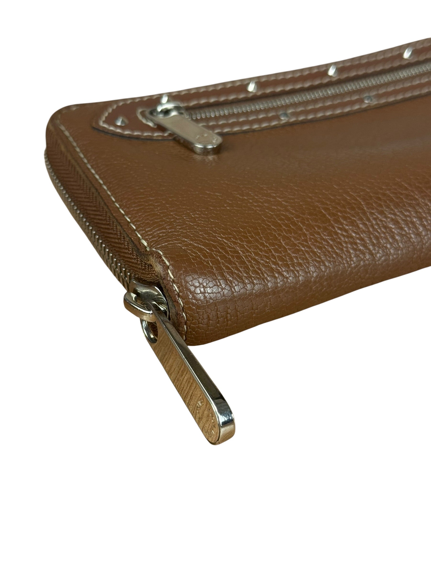 Louis Vuitton Brown Leather Suhali Zippy Wallet