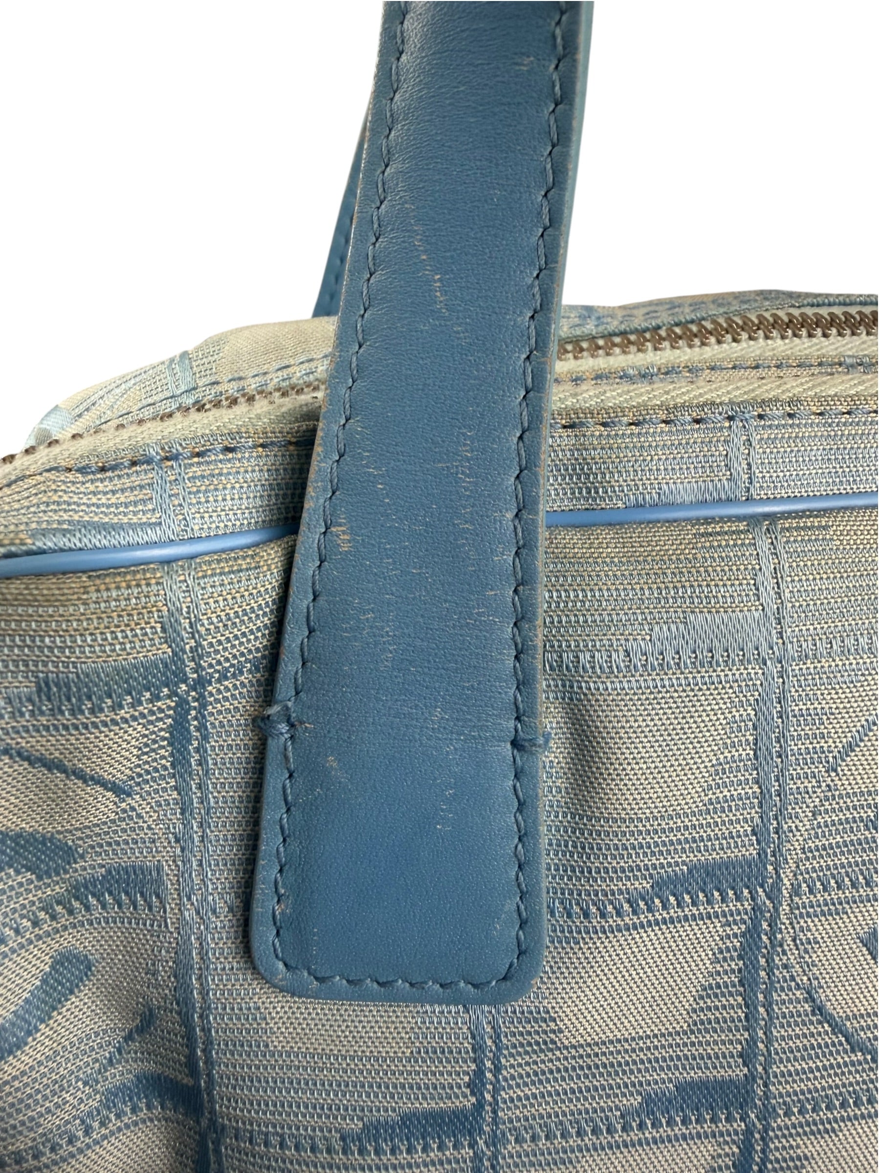 Chanel Blue CC Travel Line Tote Two-Way Bag