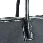 Gucci Vintage Black Nylon Leather Trim Tote Bag