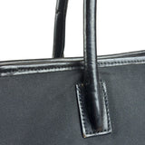 Gucci Vintage Black Nylon Leather Trim Tote Bag