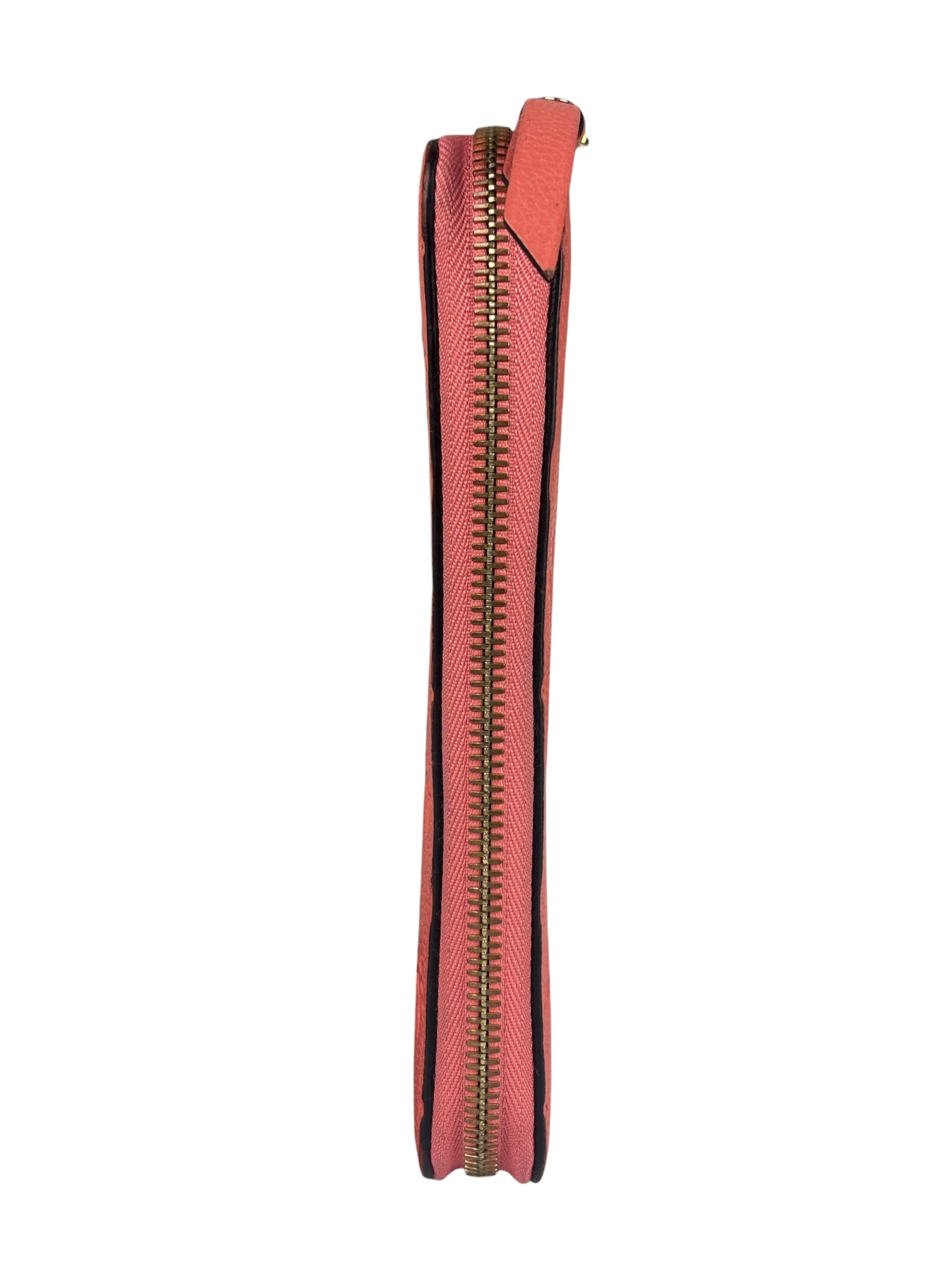 Louis Vuitton Pink Empreinte Leather Long Wallet