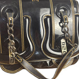 Fendi Black Patent Leather Shoulder Bag B