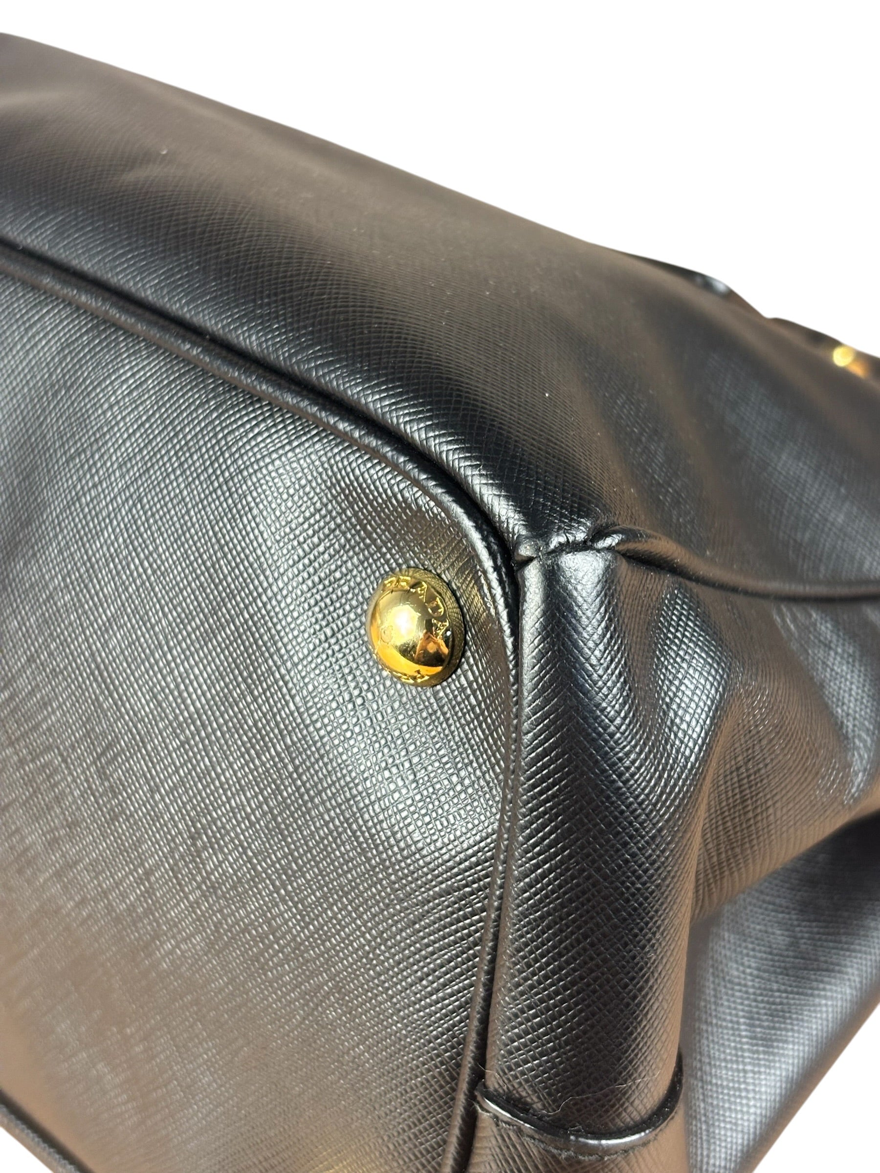 Prada Black Galleria Saffiano Leather Tote