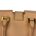 YSL Vintage Classic Y Cabas Peach Leather 2Way Handbag