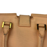YSL Vintage Classic Y Cabas Peach Leather 2Way Handbag
