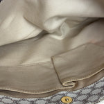 Celine White Macadam Coated Canvas Tote Bag