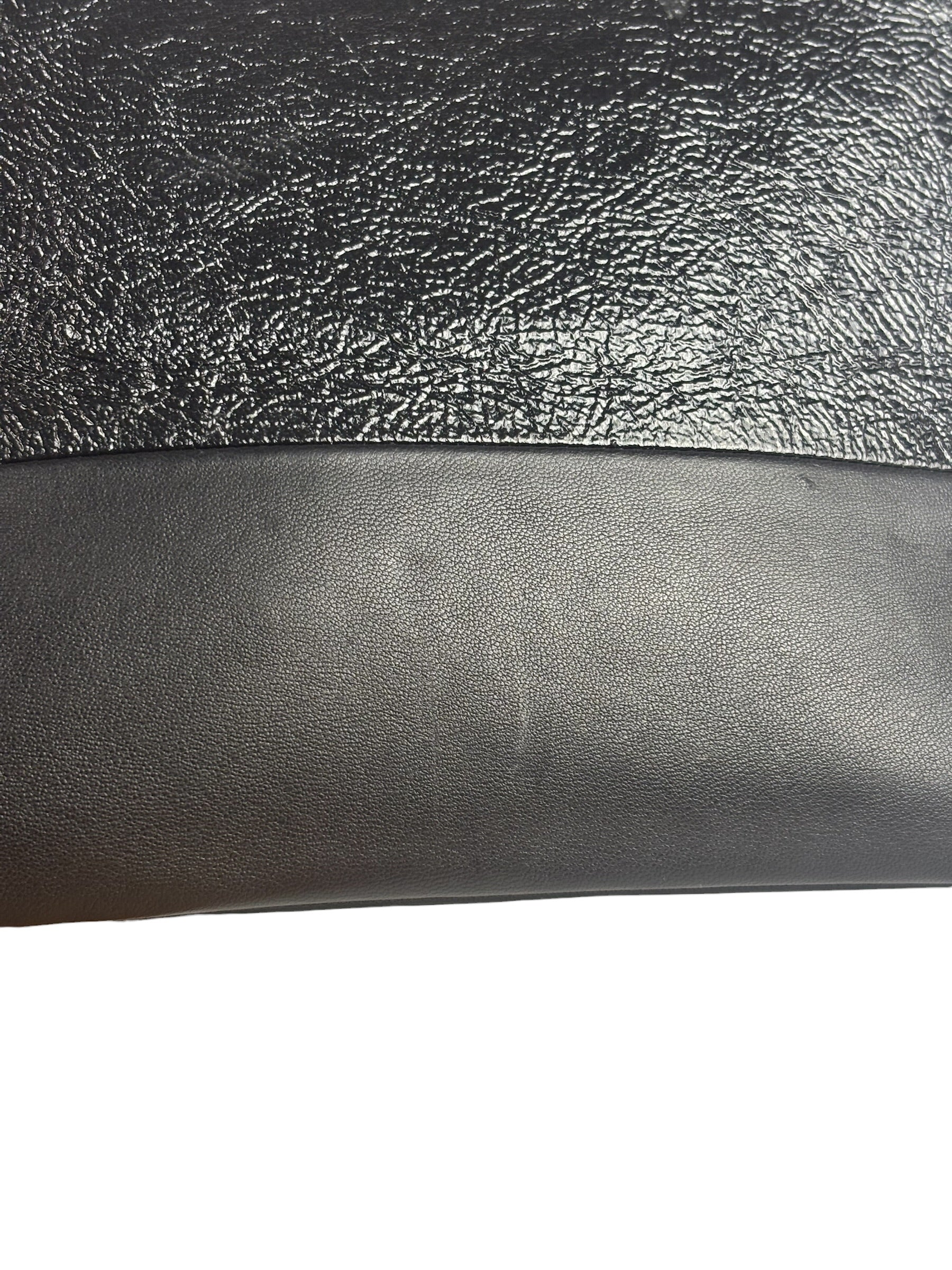 Celine Black Leather Solo Zipper Clutch