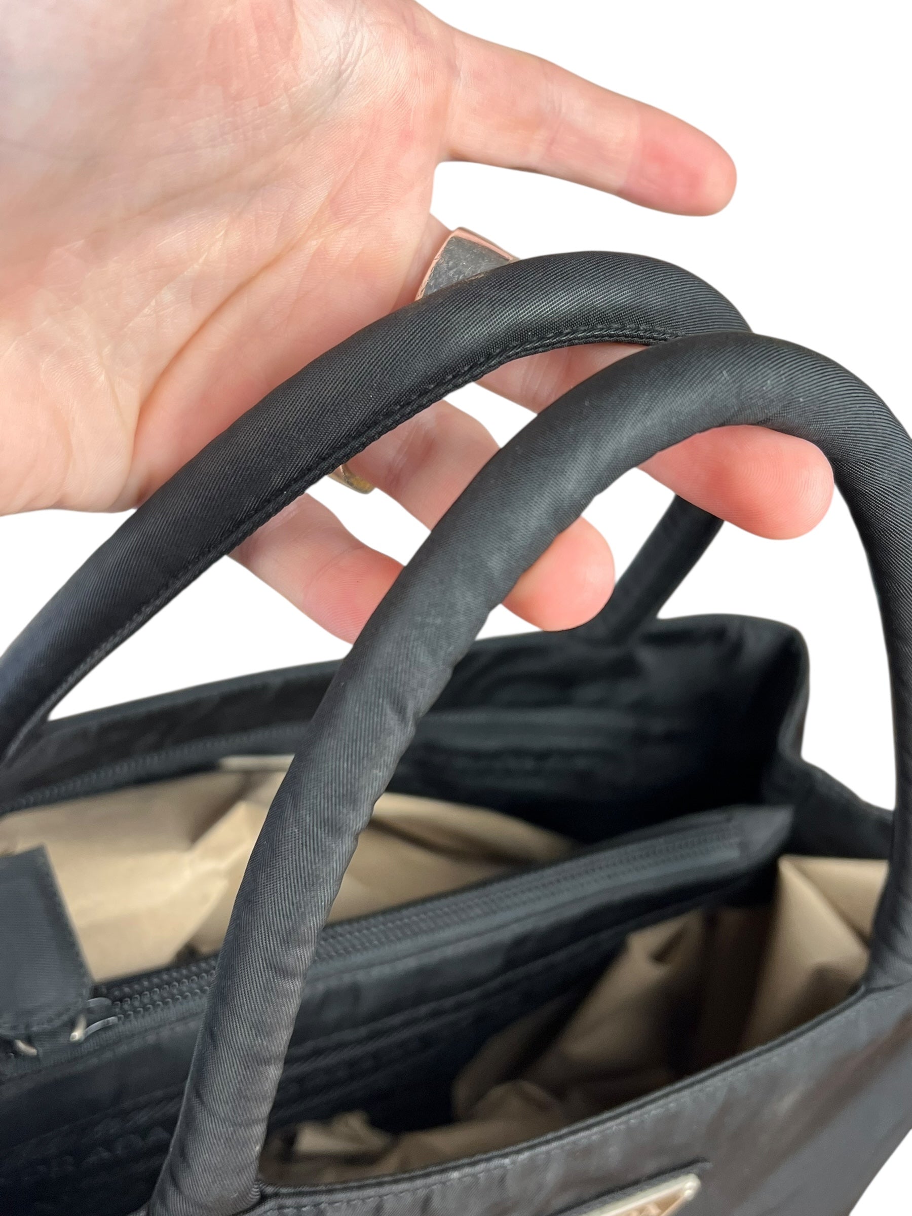 Prada Black Nylon Handbag