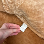 Vintage Leather Fur Lined Long Coat