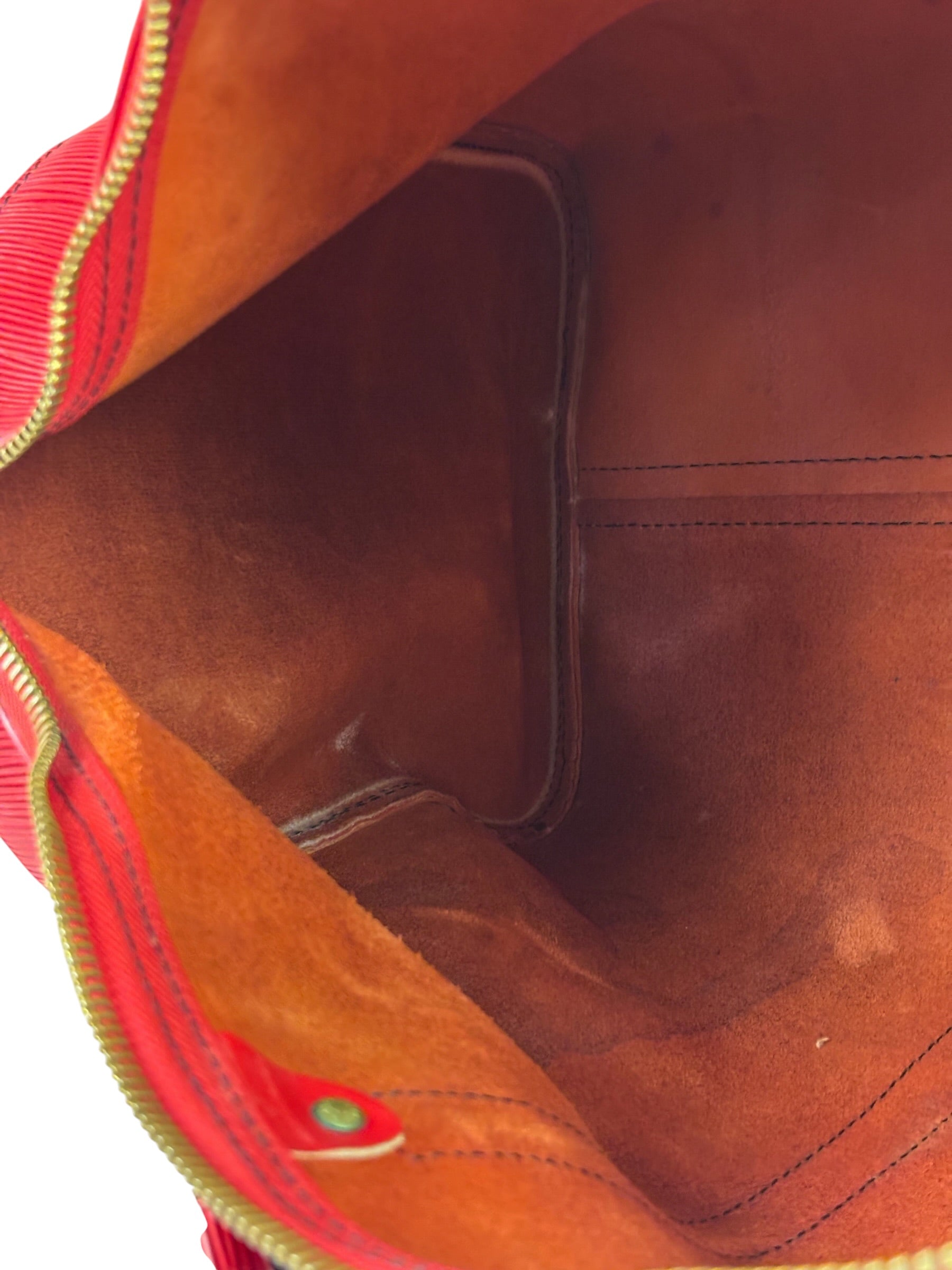 Louis Vuitton Red Epi Keepall 45